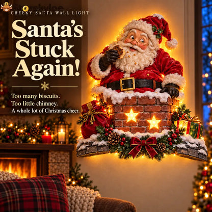 🎅Cheeky Santa Chimney Wall Light✨