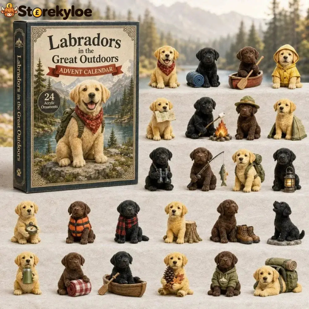 CHRISMAST KICKOFF 48% OFF - 2026 Mountain Forest Backpack Labrador Blind Box - 24-Day Festive Countdown Acrylic Charms