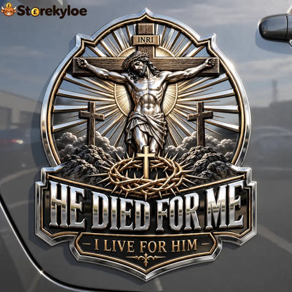 ✝️ Christian Faith Car Emblem Collection - BUY 1 Emblem / He Died for Me