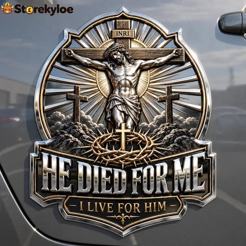 ✝️ Christian Faith Car Emblem Collection - BUY 1 Emblem / He Died for Me