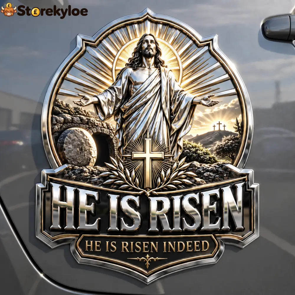 ✝️ Christian Faith Car Emblem Collection - BUY 1 Emblem / He Is Risen