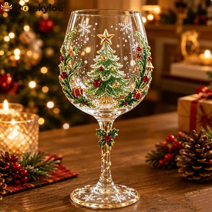 🔥🎁Christmas 3D Wine Glass Collection Gift Box Set✨ - Christmas tree / BUY 1