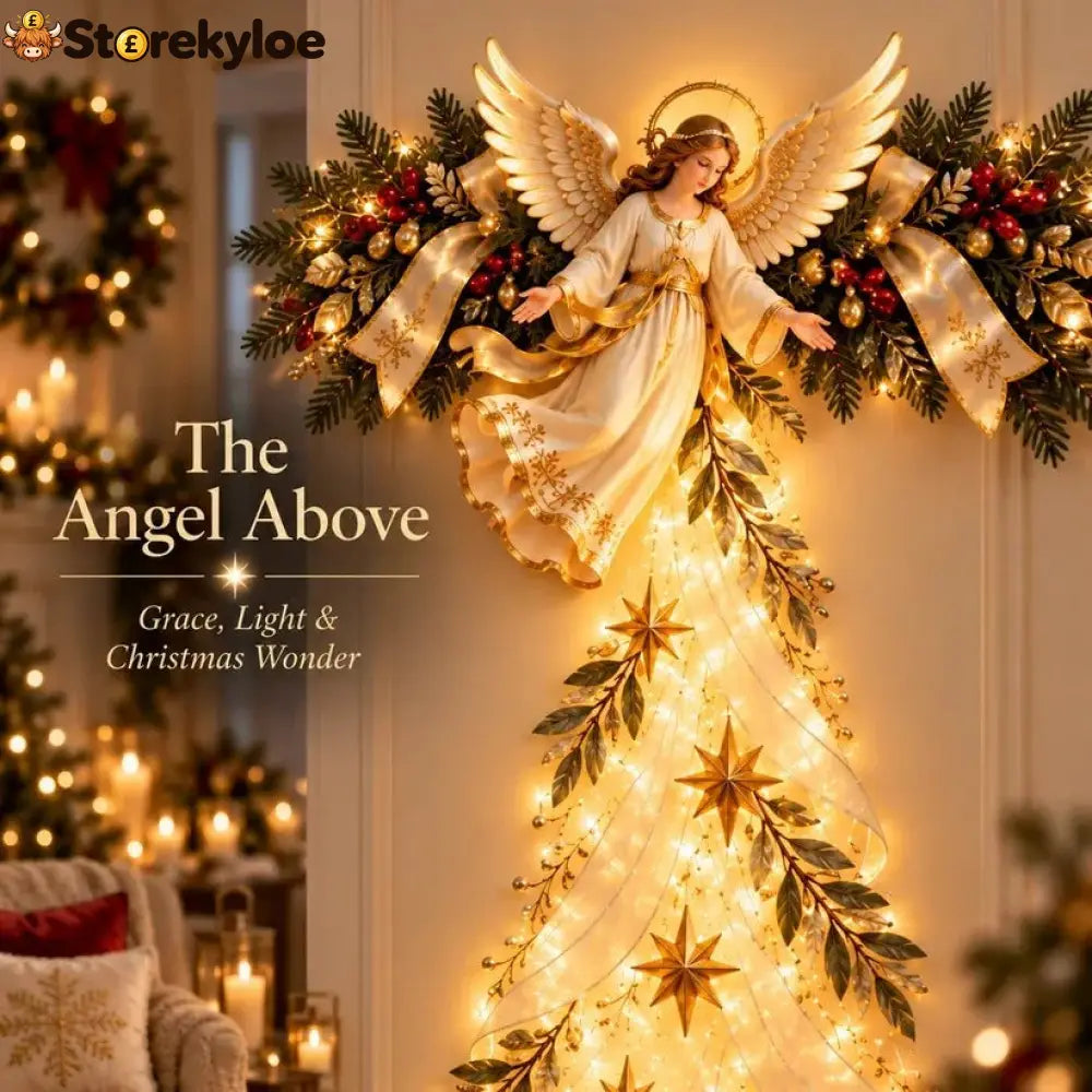 ✨ Christmas Angel Shepherd Wall Art With LED Lights