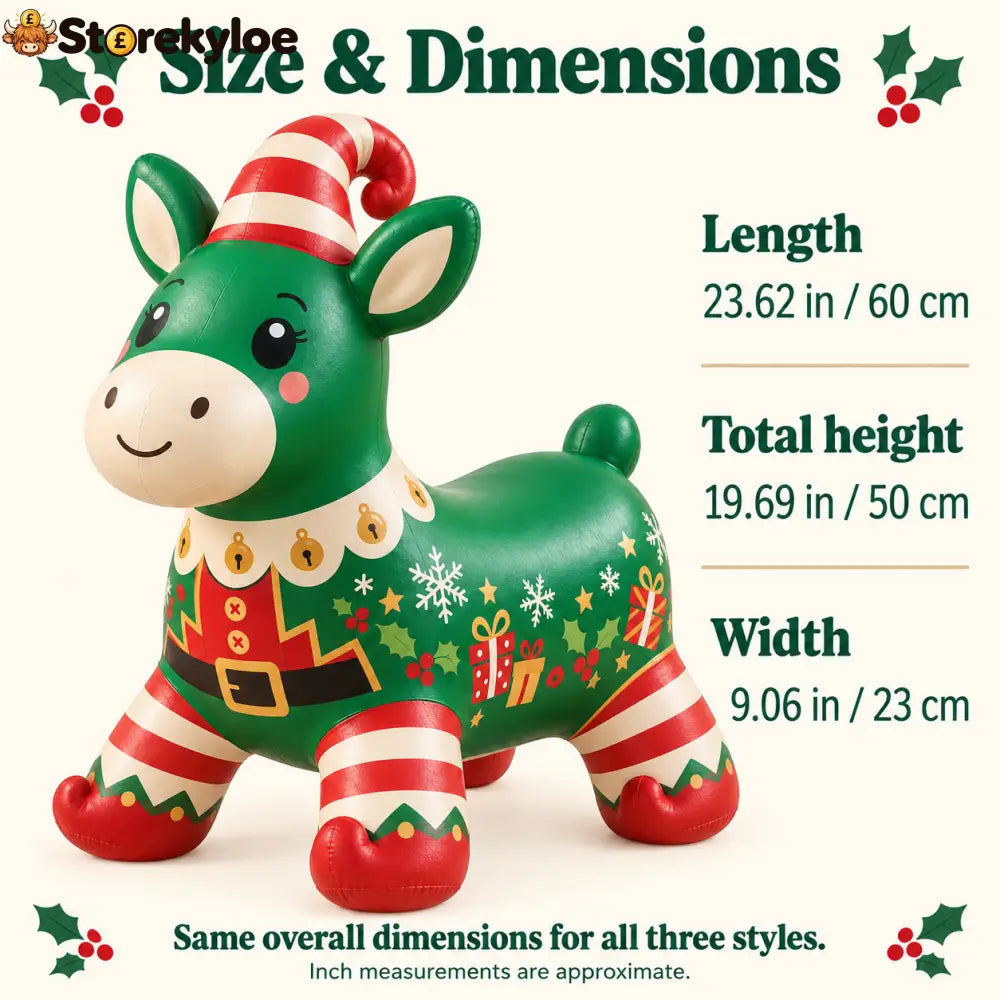 🎄 Christmas Animal Hopper – A Bouncy Ride-On Gift for Kids 🎁
