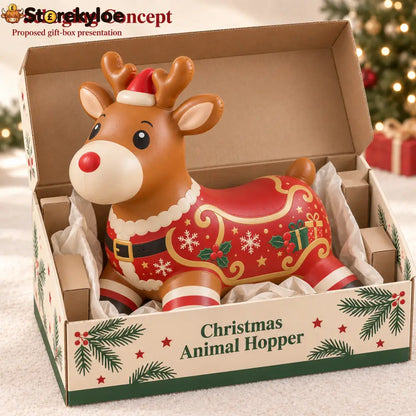 🎄 Christmas Animal Hopper – A Bouncy Ride-On Gift for Kids 🎁