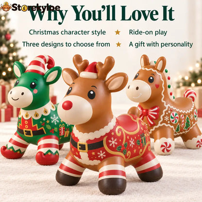 🎄 Christmas Animal Hopper – A Bouncy Ride-On Gift for Kids 🎁