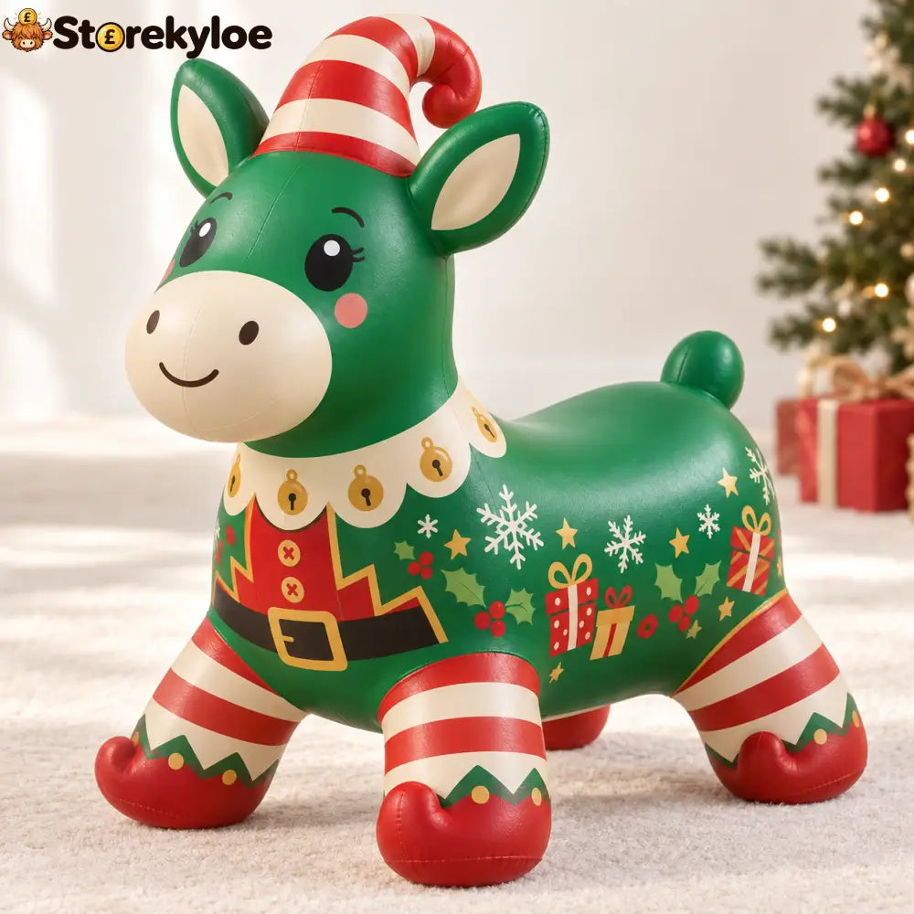 🎄 Christmas Animal Hopper – A Bouncy Ride-On Gift for Kids 🎁 - 🎄 Christmas Elf Pony