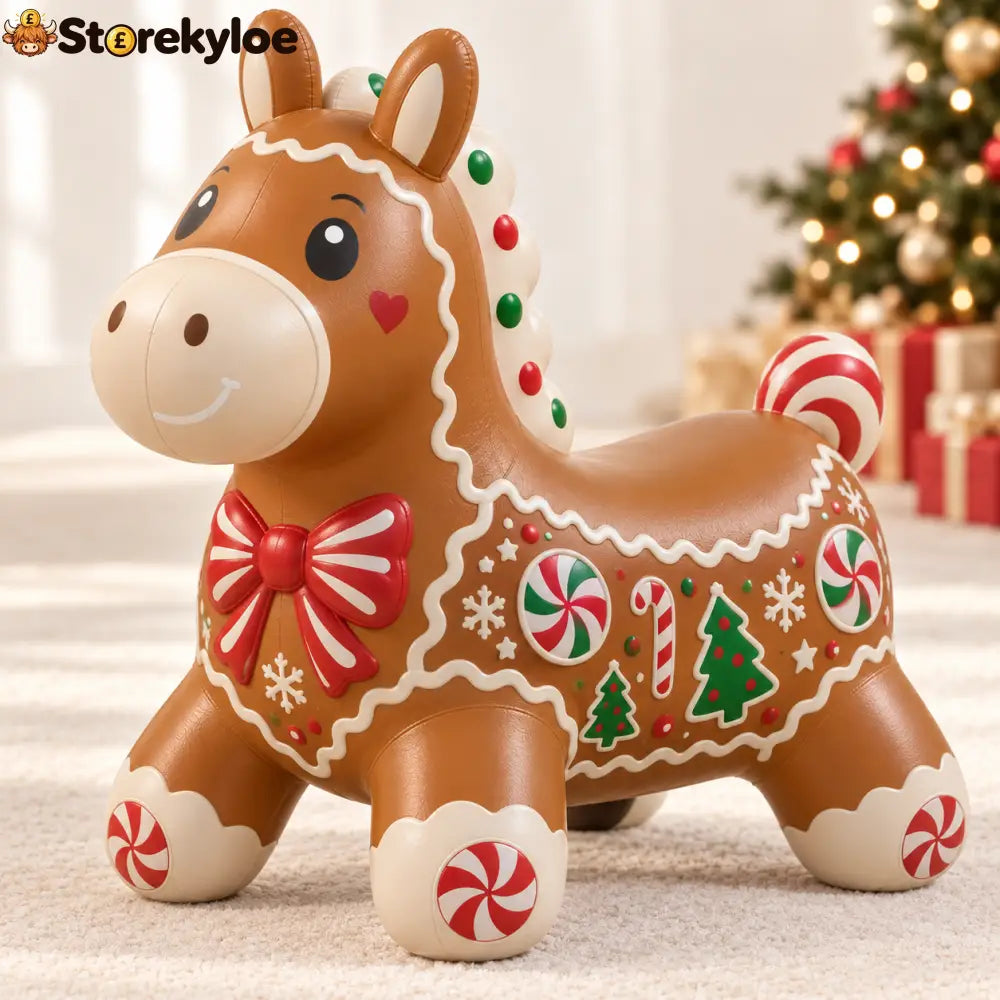 🎄 Christmas Animal Hopper – A Bouncy Ride-On Gift for Kids 🎁 - 🍪 Gingerbread Pony