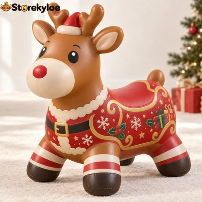 🎄 Christmas Animal Hopper – A Bouncy Ride-On Gift for Kids 🎁 - 🦌 Christmas Reindeer