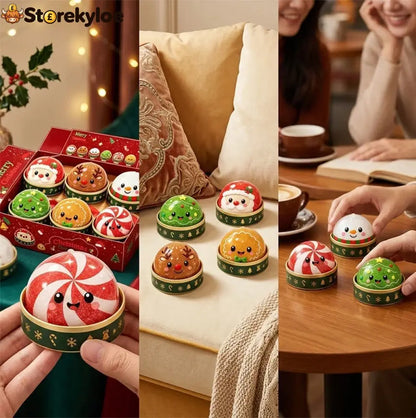 🎁Christmas Baozi Glitter Jelly Stress Relief Squishy Toy