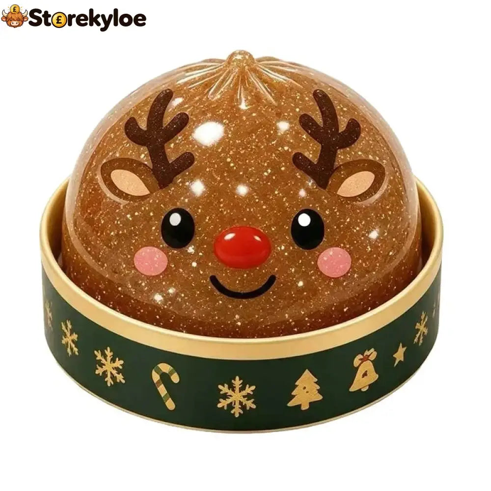 🎁Christmas Baozi Glitter Jelly Stress Relief Squishy Toy - Reindeer
