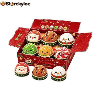 🎁Christmas Baozi Glitter Jelly Stress Relief Squishy Toy - Six-piece set