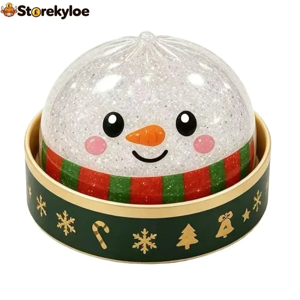 🎁Christmas Baozi Glitter Jelly Stress Relief Squishy Toy - Snowman
