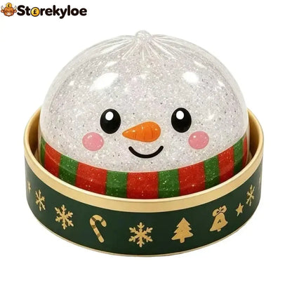🎁Christmas Baozi Glitter Jelly Stress Relief Squishy Toy - Snowman