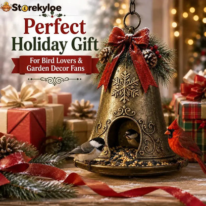 Christmas Bird Feeder Collection - Christmas Bell