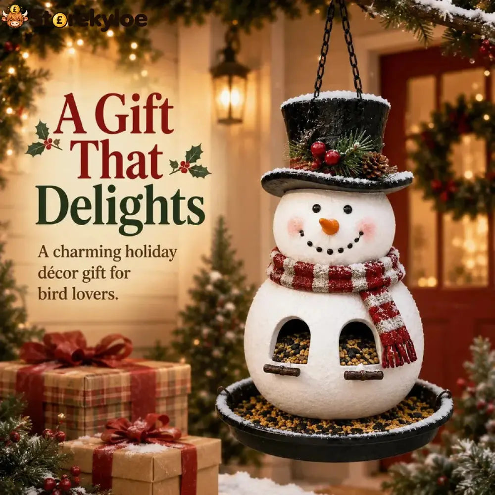 Christmas Bird Feeder Collection - Snowman