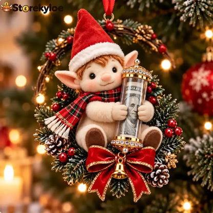 🎄 💵 Christmas Cash Gift Ornament - ✨a Fun Way To Give Money This Christmas - 🧝Elf