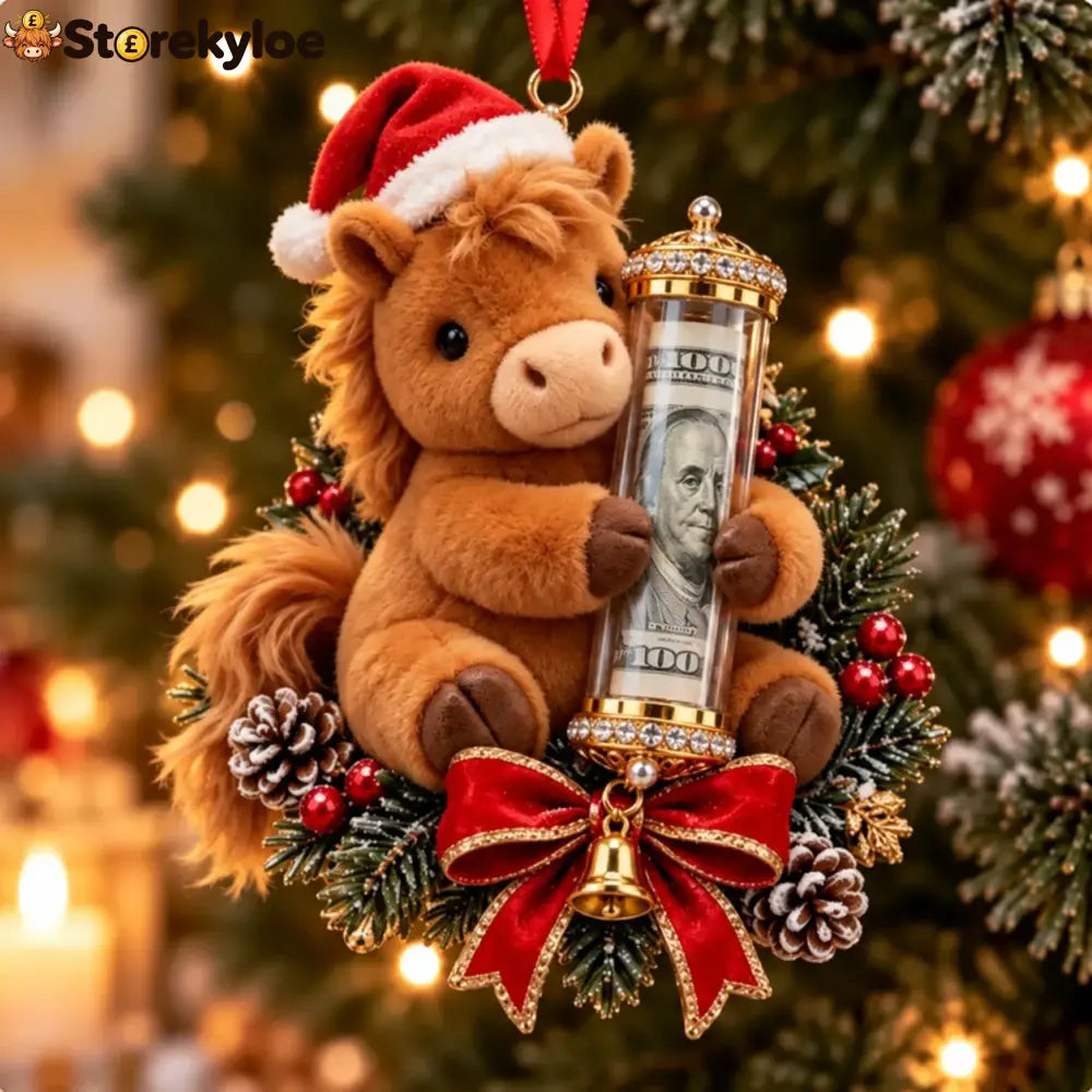 🎄 💵 Christmas Cash Gift Ornament - ✨a Fun Way To Give Money This Christmas - 🐎Horse