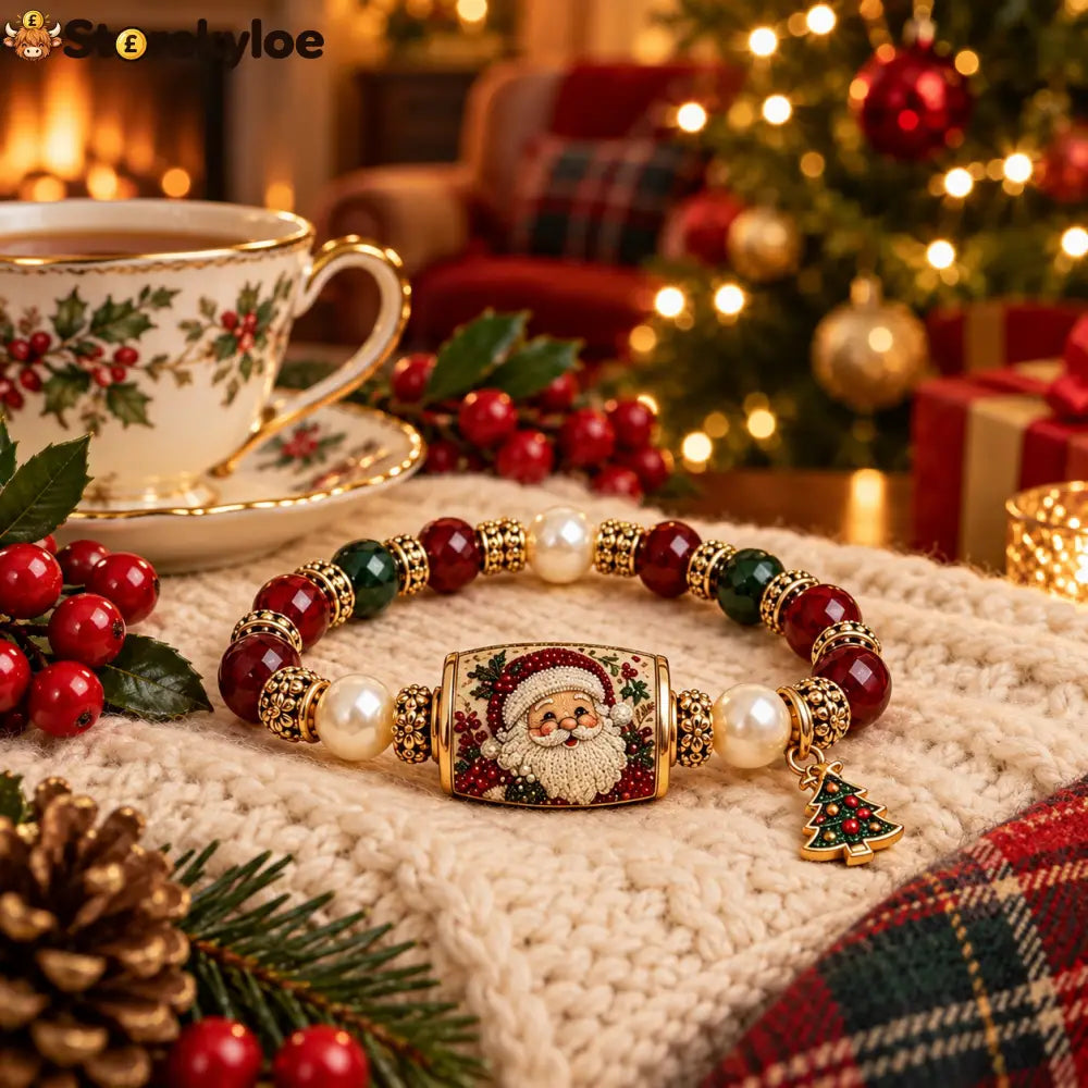 🎄✨christmas Charm Bracelet | Santa Reindeer Tree Holiday Jewelry