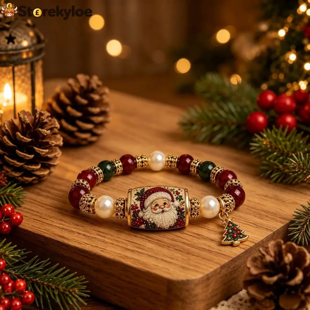 🎄✨christmas Charm Bracelet | Santa Reindeer Tree Holiday Jewelry - Santa Claus
