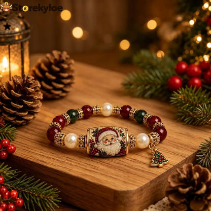 🎄✨christmas Charm Bracelet | Santa Reindeer Tree Holiday Jewelry - Santa Claus