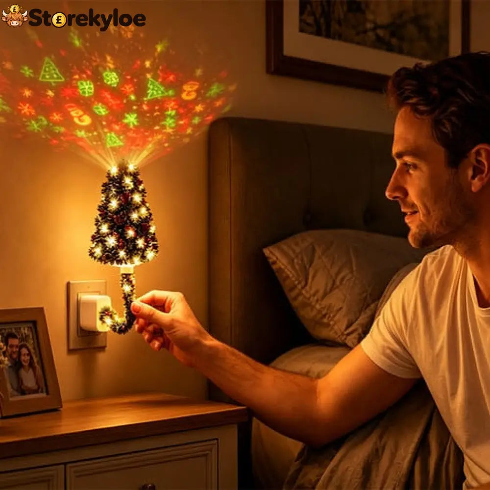 🎄 Christmas Cozy Projection Lamp: Bring Christmas Magic Into the Room, Without Untangling a Single String Light