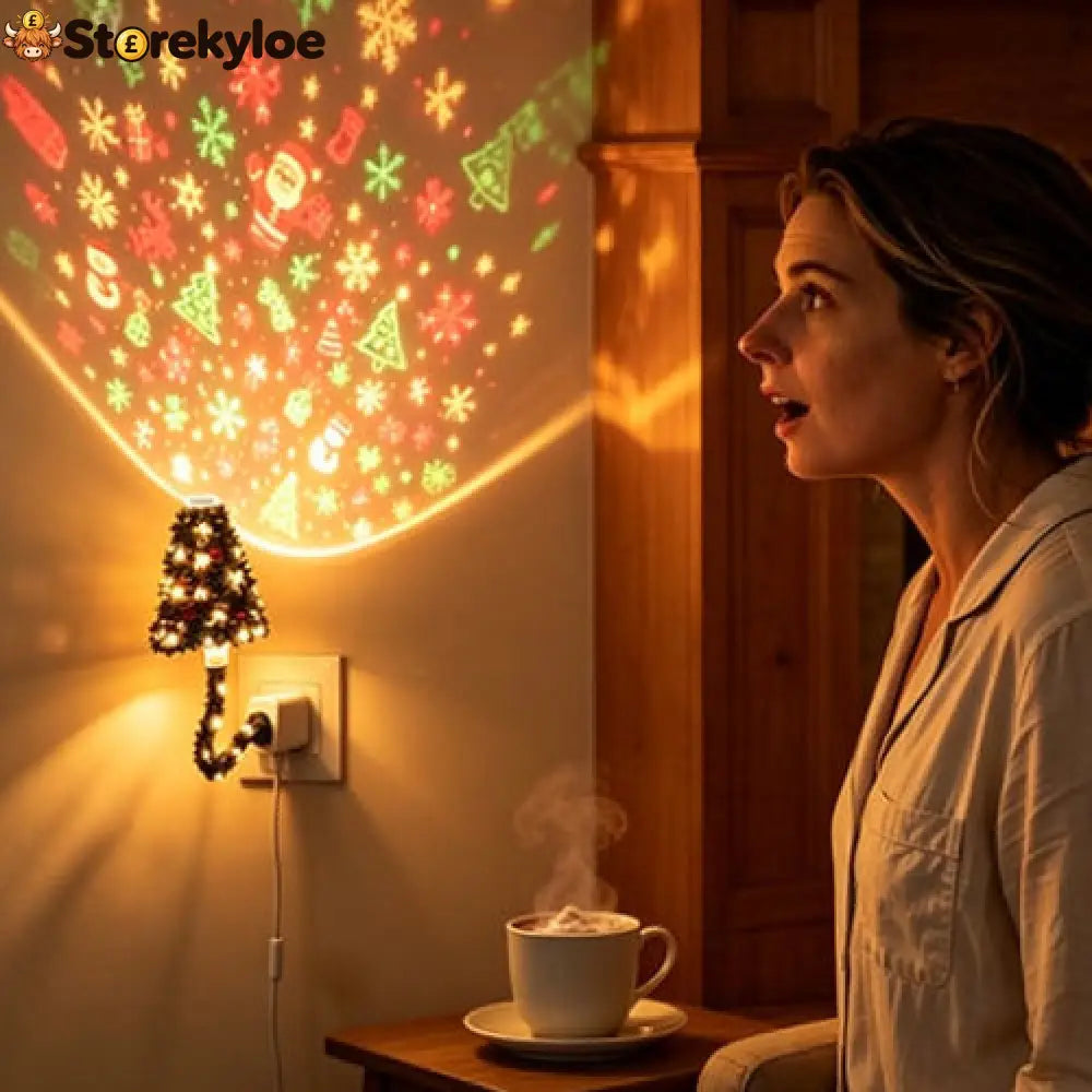 🎄 Christmas Cozy Projection Lamp: Bring Christmas Magic Into the Room, Without Untangling a Single String Light