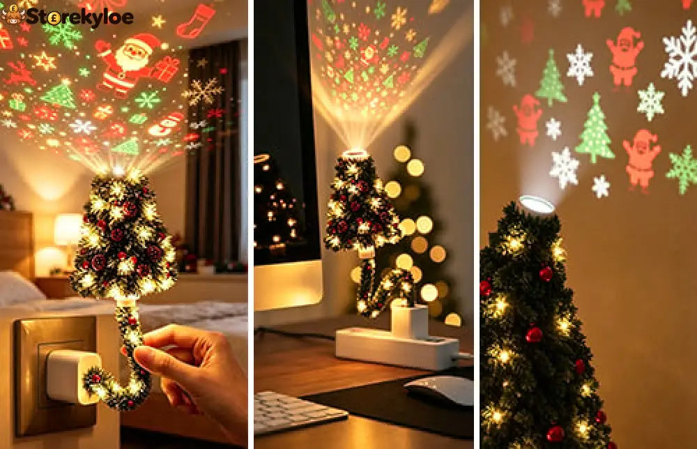 🎄 Christmas Cozy Projection Lamp: Bring Christmas Magic Into the Room, Without Untangling a Single String Light