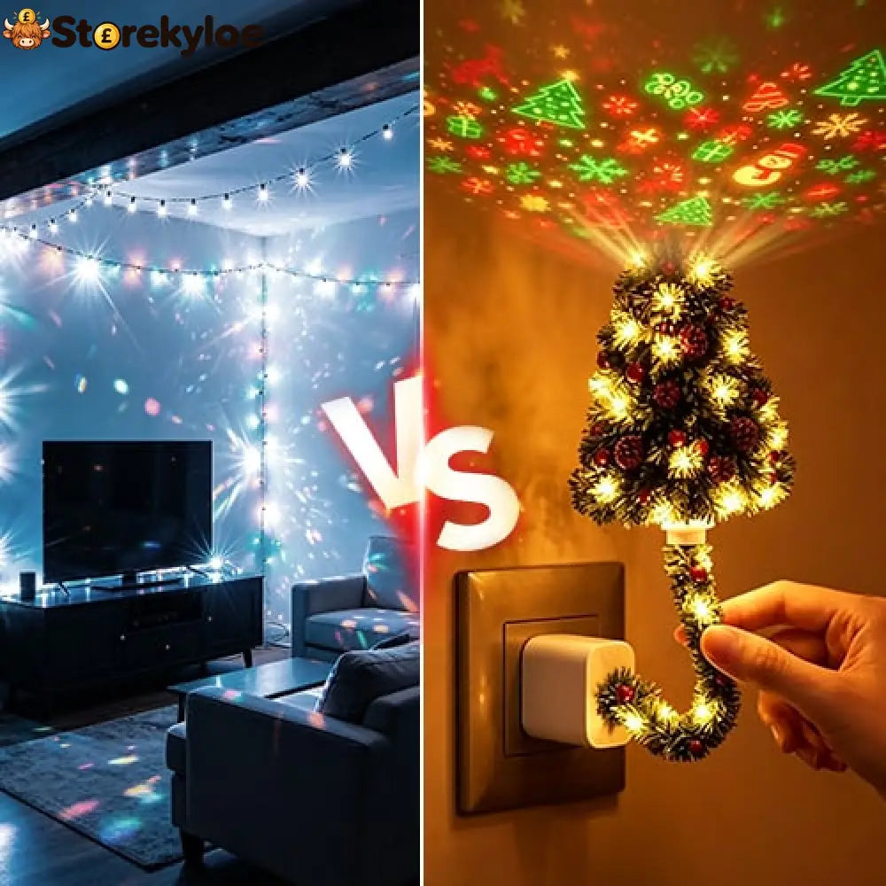 🎄 Christmas Cozy Projection Lamp: Bring Christmas Magic Into the Room, Without Untangling a Single String Light