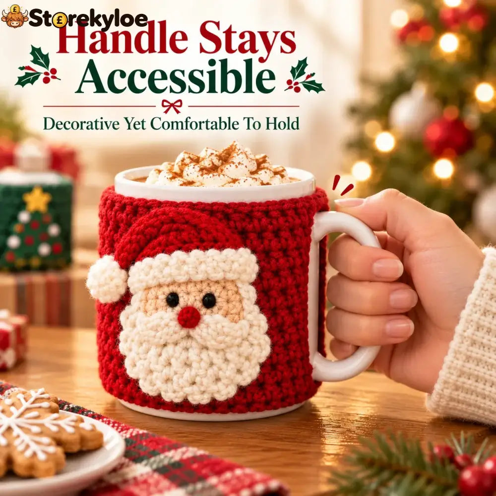 🎄christmas Crochet Mug Cozy