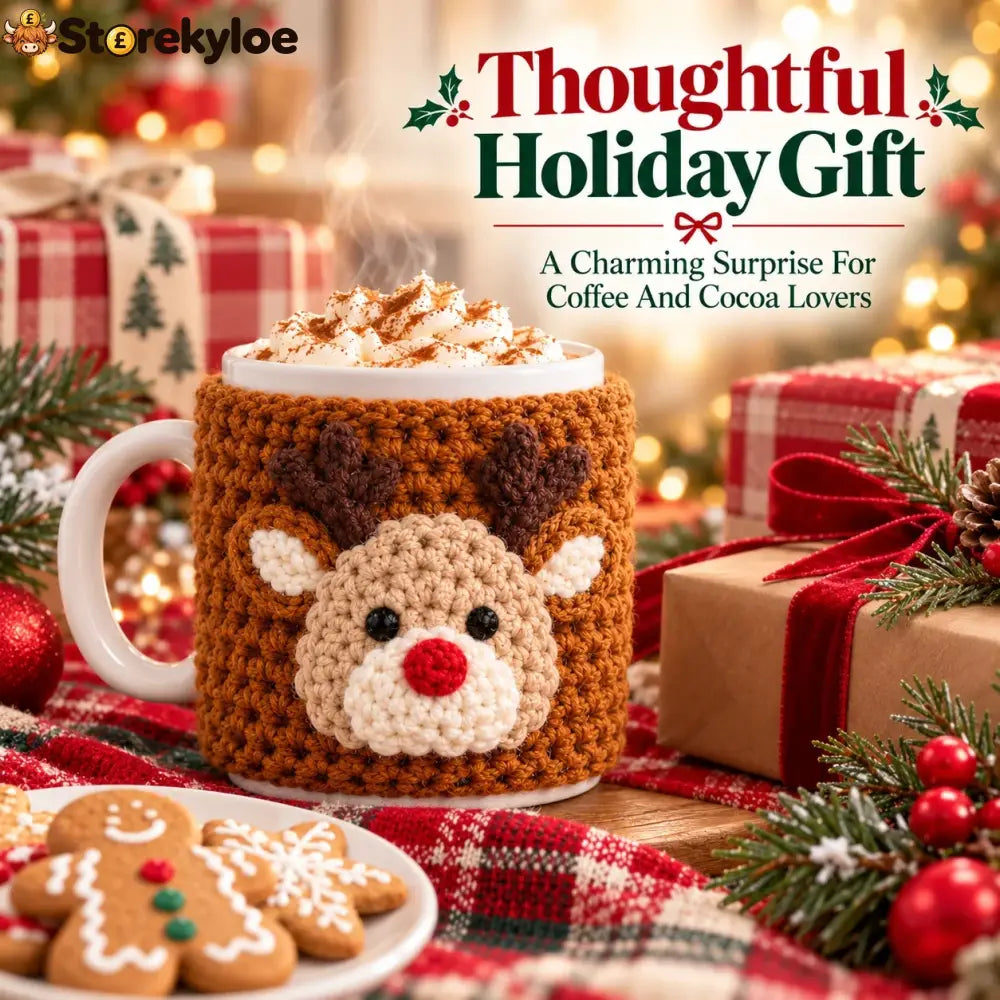 🎄christmas Crochet Mug Cozy