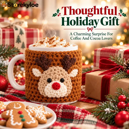 🎄christmas Crochet Mug Cozy