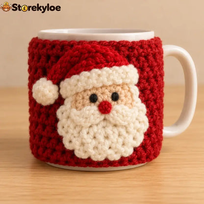 🎄christmas Crochet Mug Cozy - 🎅 Classic Santa