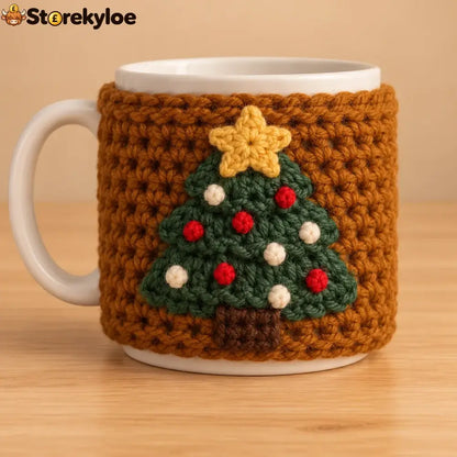 🎄christmas Crochet Mug Cozy - 🎄 Christmas Tree