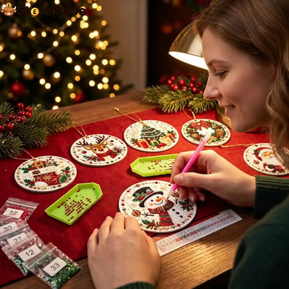 ✨ Christmas DIY Diamond Painting Ornaments