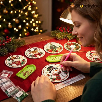 ✨ Christmas DIY Diamond Painting Ornaments