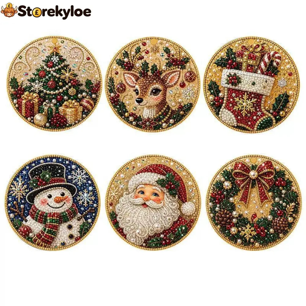✨ Christmas DIY Diamond Painting Ornaments - YGH492