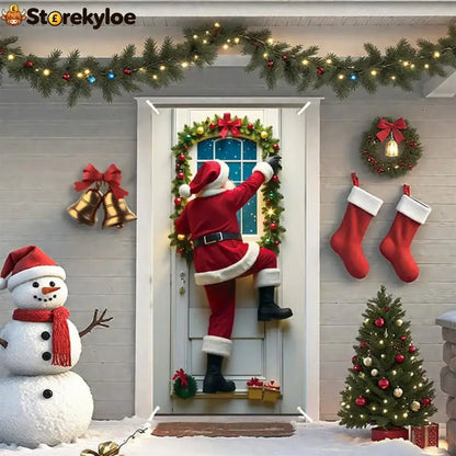 🎅 Christmas Door Cover: Turn an Ordinary Front Door Into a Christmas Showstopper in Minutes - SDMF452