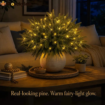 Christmas Enchanted Evergreen Pine– Set of 5
