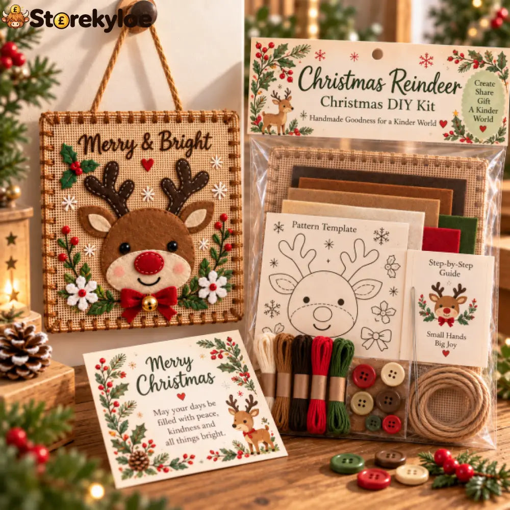 🎄 Christmas Fabric Weaving Kit