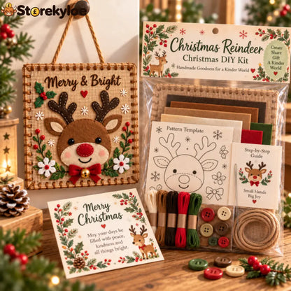 🎄 Christmas Fabric Weaving Kit