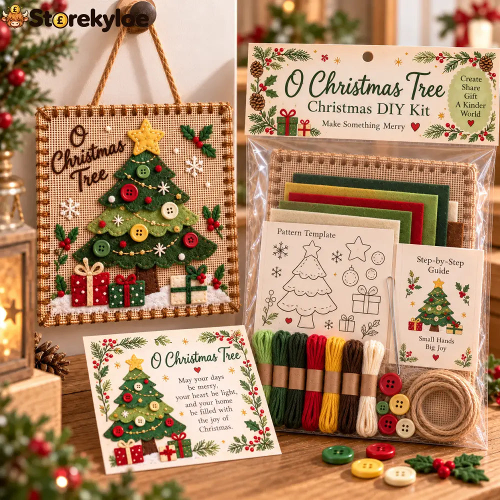 🎄 Christmas Fabric Weaving Kit