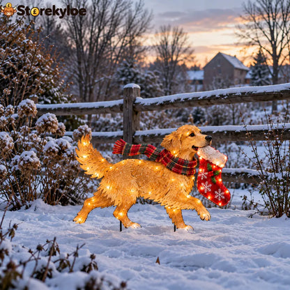 ✨🐕Christmas Glow Pup Collection – Lighted Holiday Dog Yard Decor