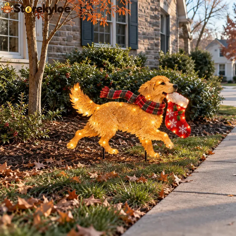 ✨🐶 Christmas Glow Pup Collection – Lighted Holiday Dog Yard Decor