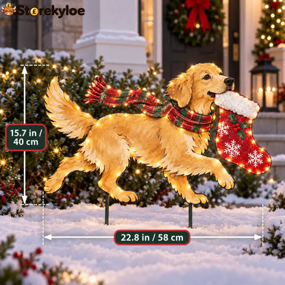 ✨🐕Christmas Glow Pup Collection – Lighted Holiday Dog Yard Decor
