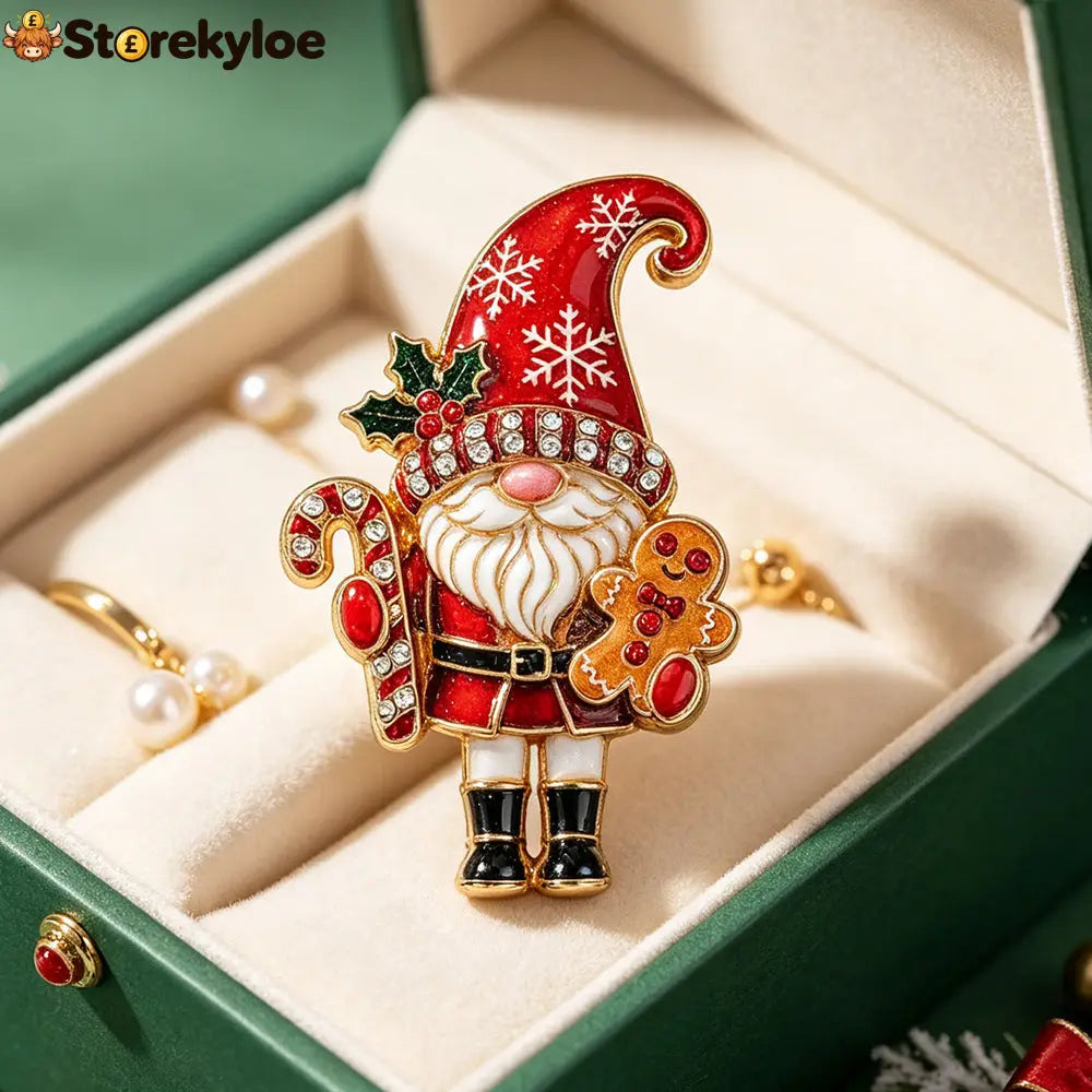 🎄🎅Christmas Gnome Enamel Brooch Pin 🎄🎅