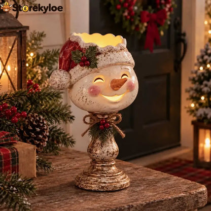 🎄 Christmas Heirloom Glow Candle Holder Collection (📦Buy 2 Free Shipping) - Snowman