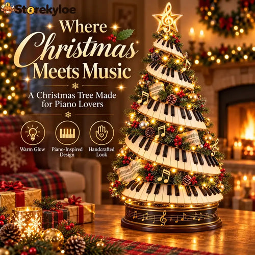 🎹🎄 Christmas in Every Key | Lighted Piano Tree ✨