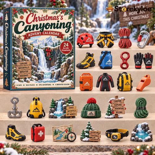CHRISTMAS KICKOFF 48% OFF - 2026 Christmas’s Canyoning Advent Calendar 24‑Piece Mini Acrylic Ornament Set Wild