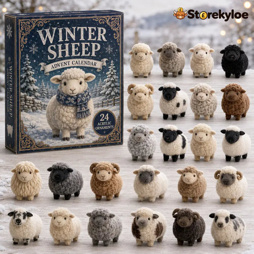 CHRISTMAS KICKOFF 40% OFF - Winter Sheep Advent Calendar 2026 - 24-Day Festive Countdown Acrylic Charms Blind Box
